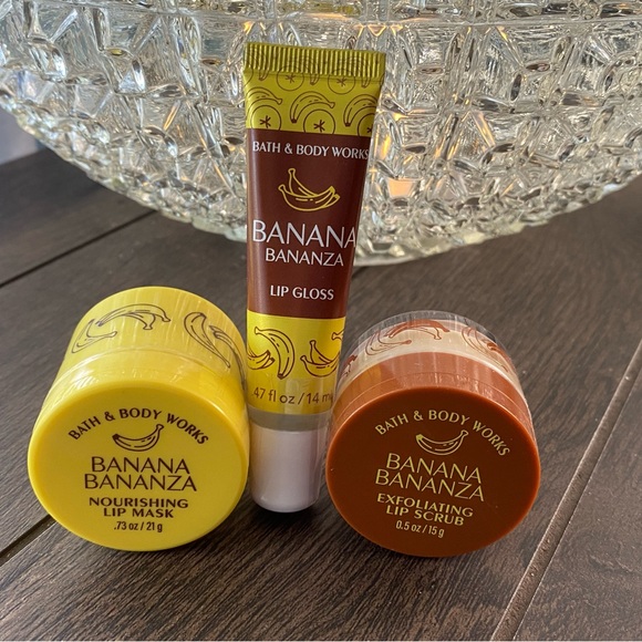 Banana Bananza 3PC Lip Set NEW & FACTORY SEALED Bath & Body Works - Picture 3 of 8